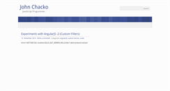 Desktop Screenshot of johnchacko.net