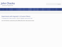 Tablet Screenshot of johnchacko.net